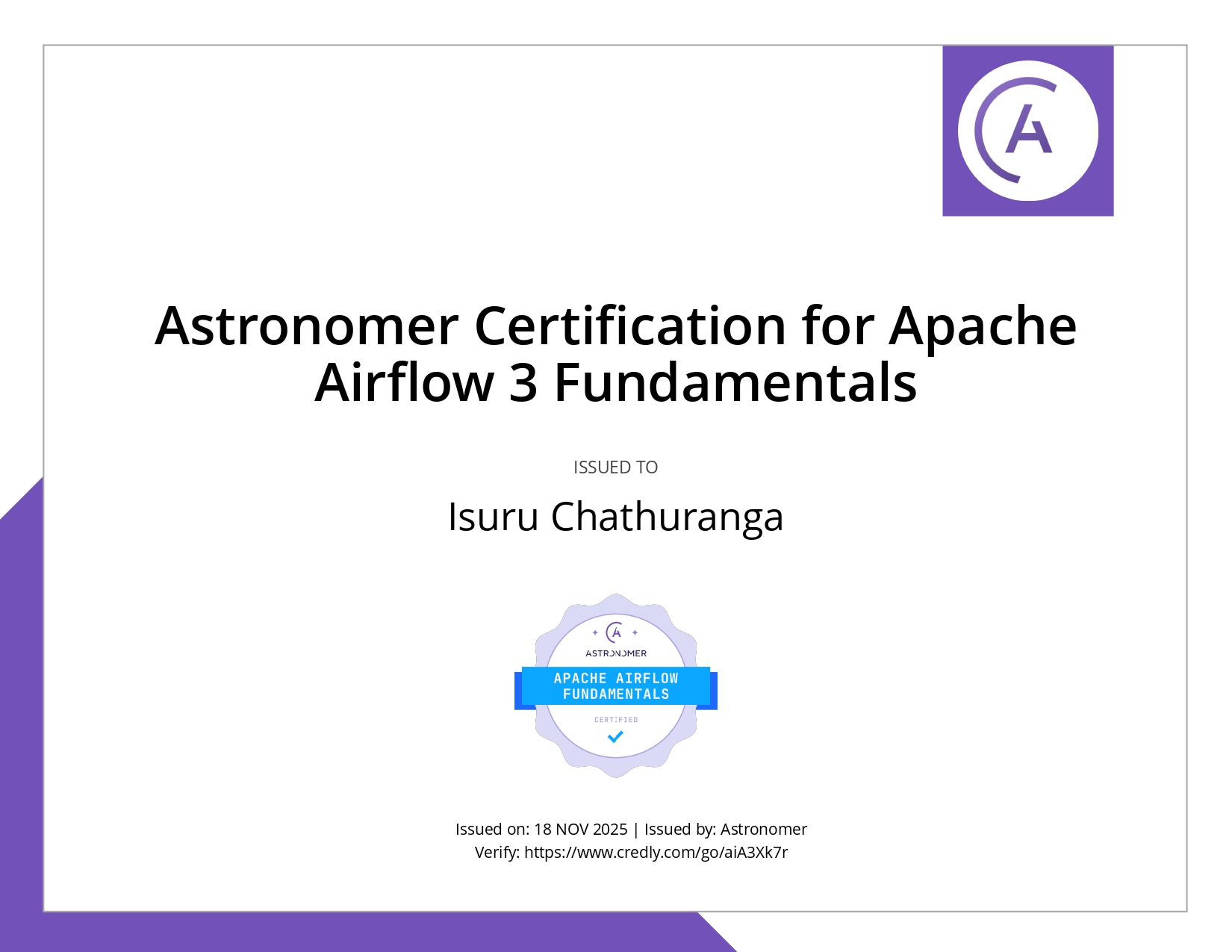 Astronomer Certification for Apache Airflow 3 Fundamentals - Astronomer