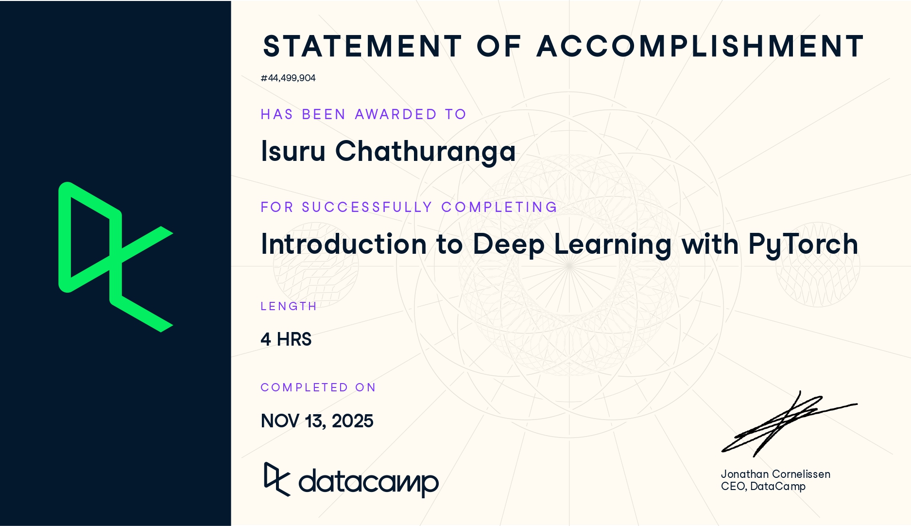 Introduction to Deep Learning with PyTorch - DataCamp