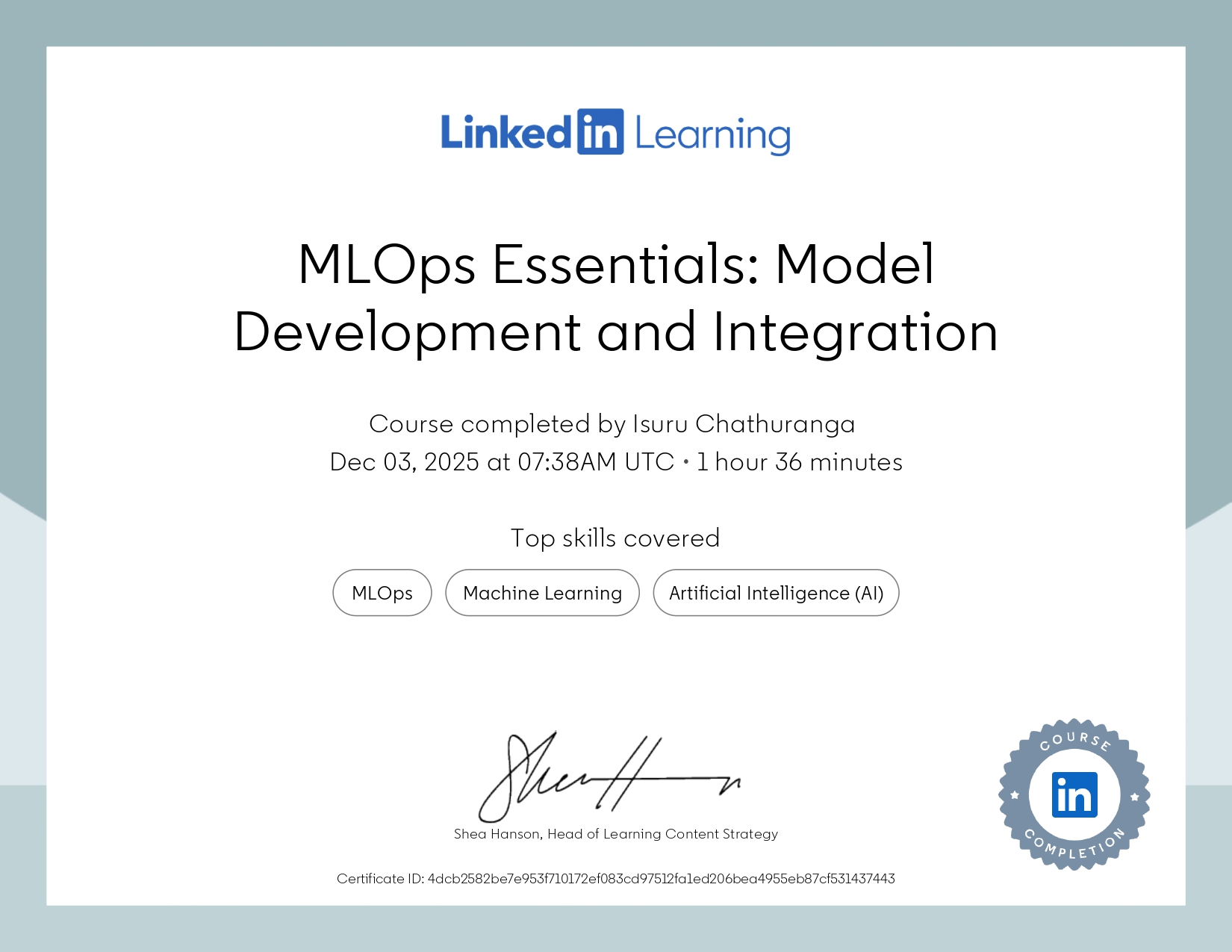 MLOps Essentials: Model Development and Integration - LinkedIn Learning
